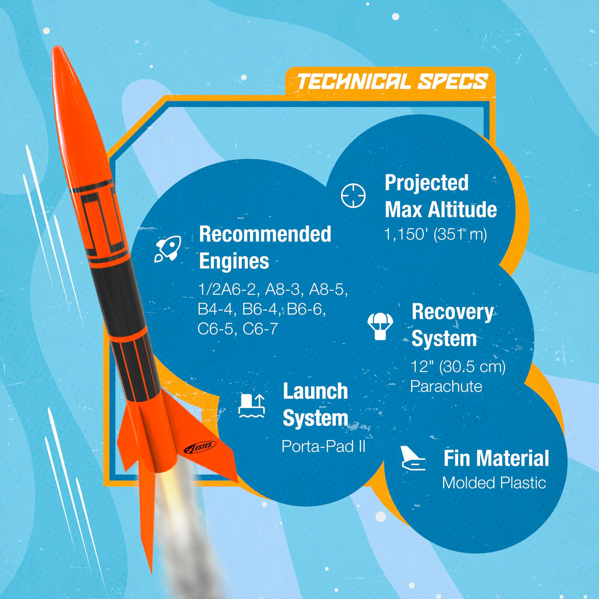 Estes 1427 Alpha III Rocket-Building Kit