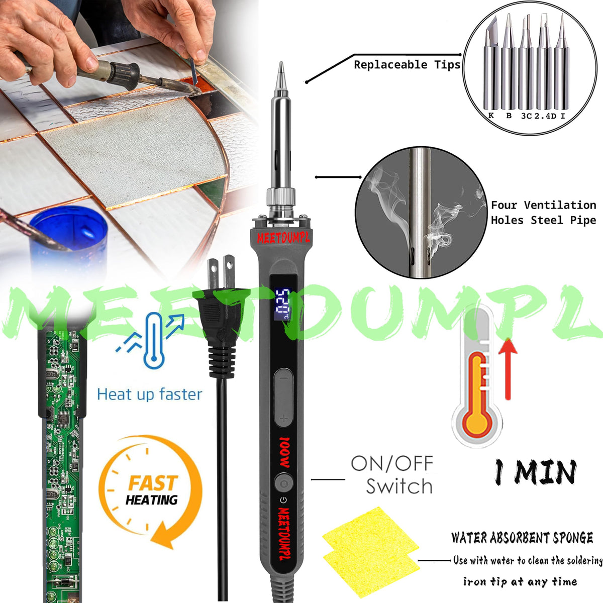MEETDUMPL Stained Glass Kit，Stained Glass Supplies