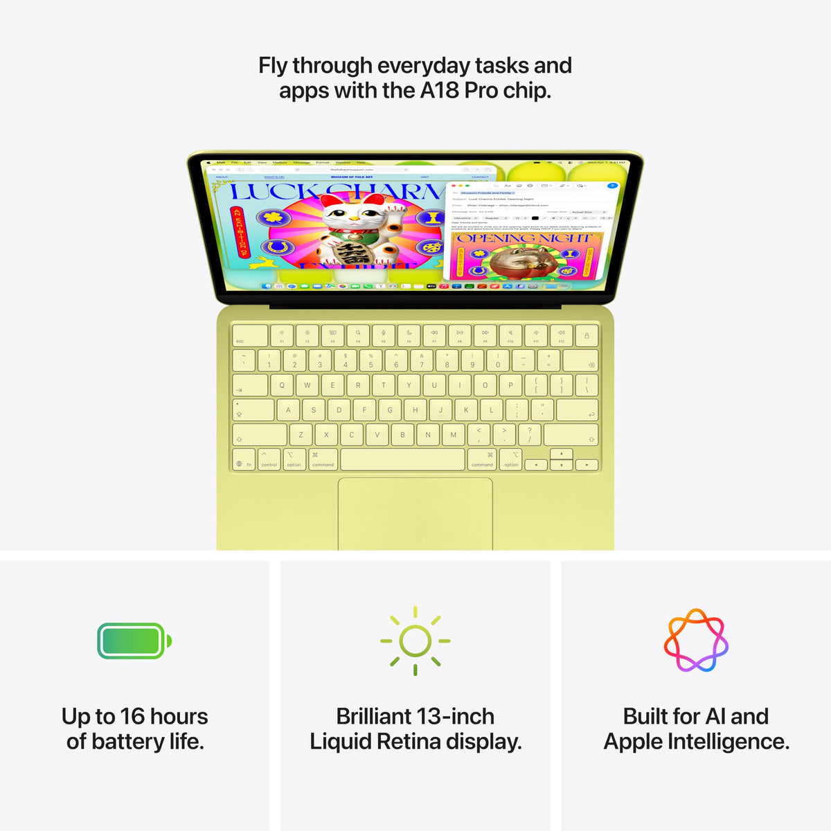Apple 2026 MacBook Neo 13-inch Laptop with A18 Pro chip, 8GB Unified Memory, 256GB SSD Storage, 1080p FaceTime HD Camera; Blush