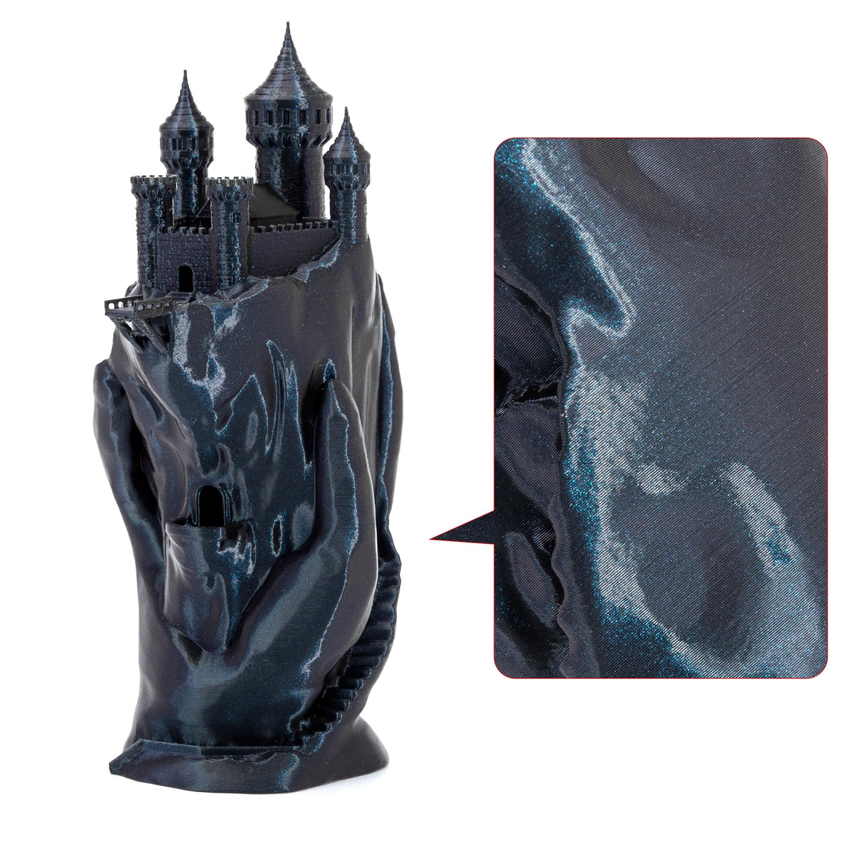 Chameleon Burnt Titanium 1.75mm PLA Filament with Glitter Sparkle, filament