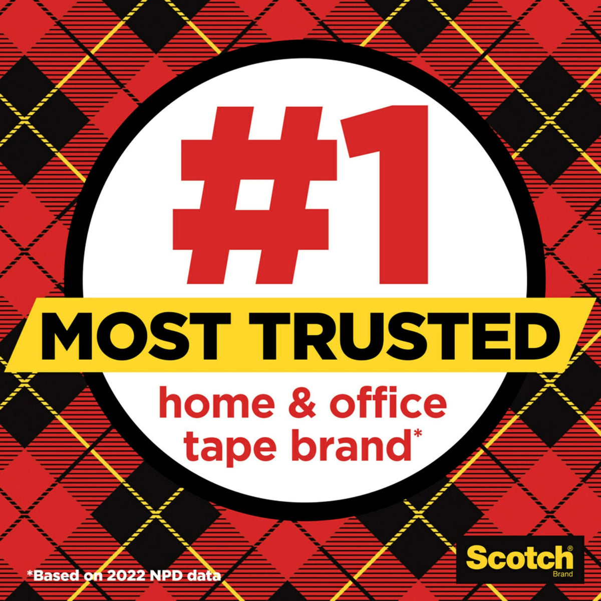 Scotch Transparent Tape, Clear Tape, 1 Inch Core, 3/4 in x 1000 in, 6 Boxes