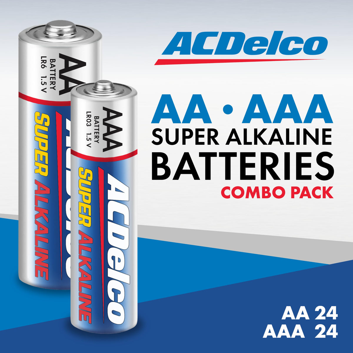 AA and AAA 48-Count Combo Pack Super Alkaline Batteries, 24-Count Each