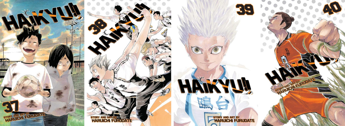 Haikyu!! Series, Complete (Vol. 1-45) Manga Set, by Haruichi Furudate (45 Books)