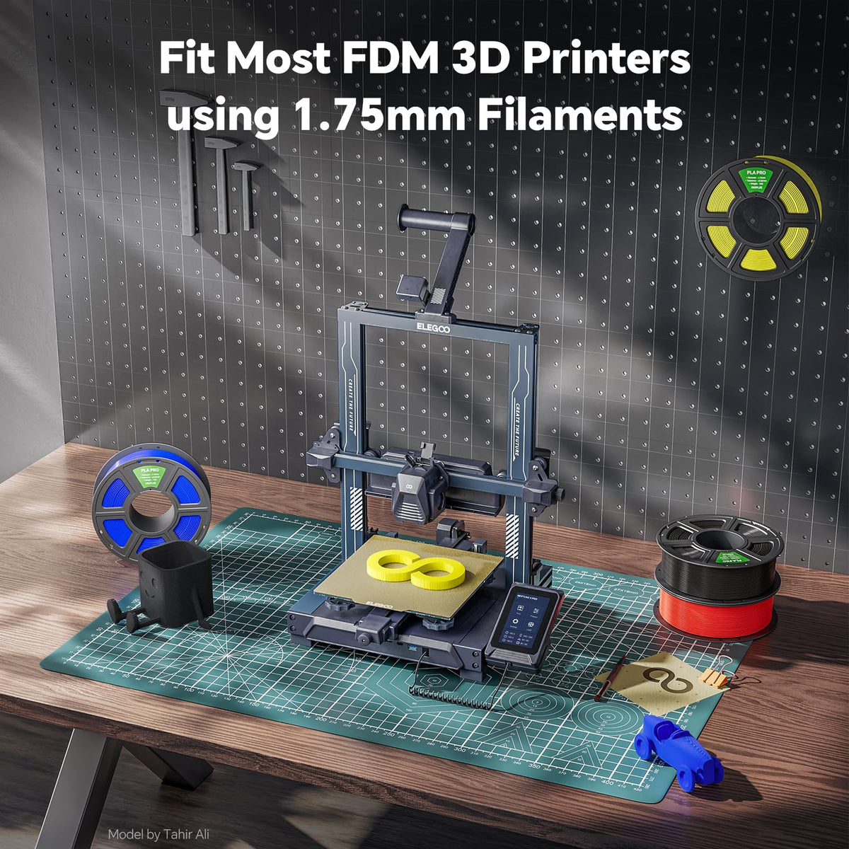 PLA PRO Filament 1.75mm- Black