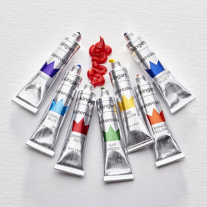 Watercolor Paint, 12ml Tubes, Set of 24