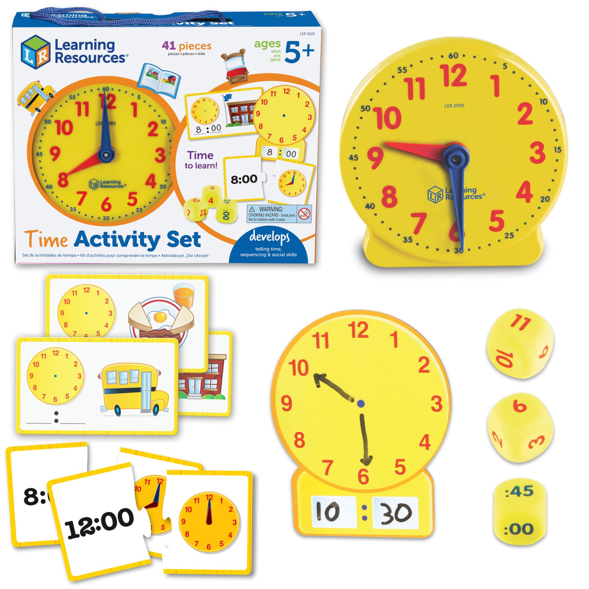 Time Activity Set – Teaching Clocks for Kids