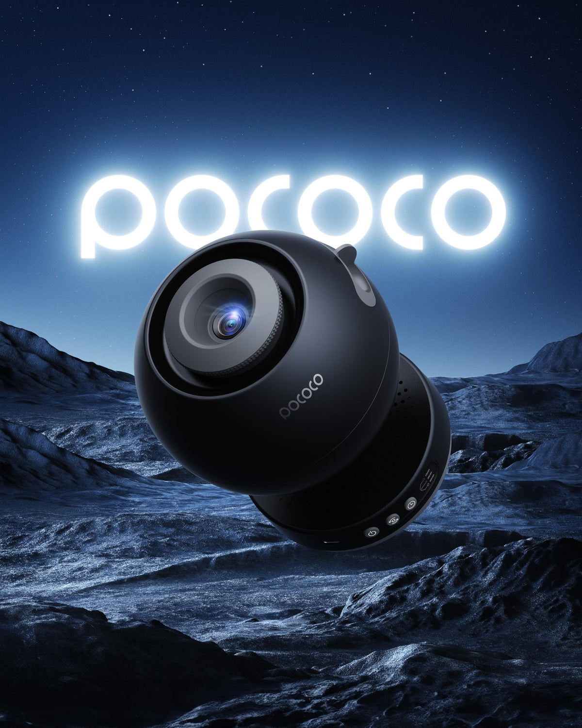 POCOCO Galaxy Star Projector for Bedroom with Replaceable Optical Film Discs