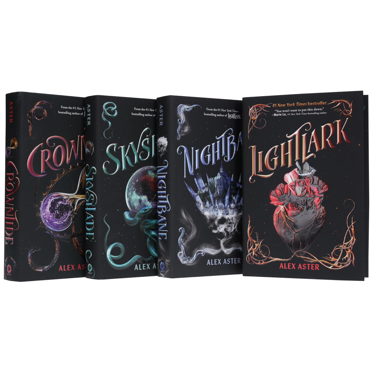 The Lightlark Saga By Alex Aster 4 Books Collection Set (Lightlark, Nightbane, Sky Shade & Crowntide)