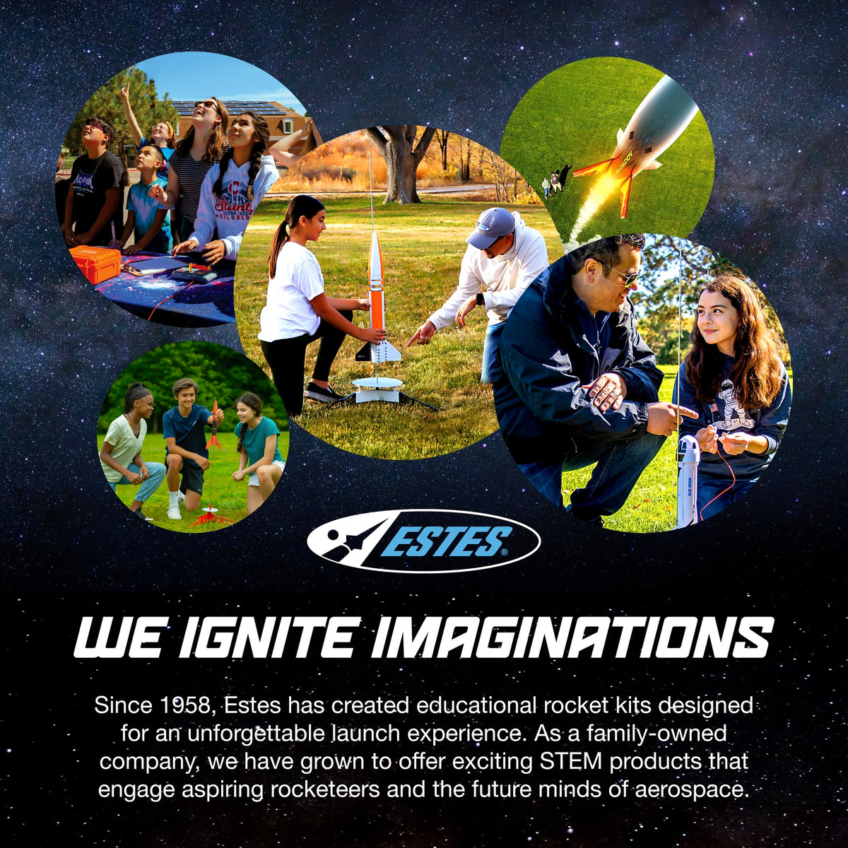 Estes 2452 Athena Rocket-Building Kit, Prebuilt Beginner Flying-Rocket Model Kit, Blue