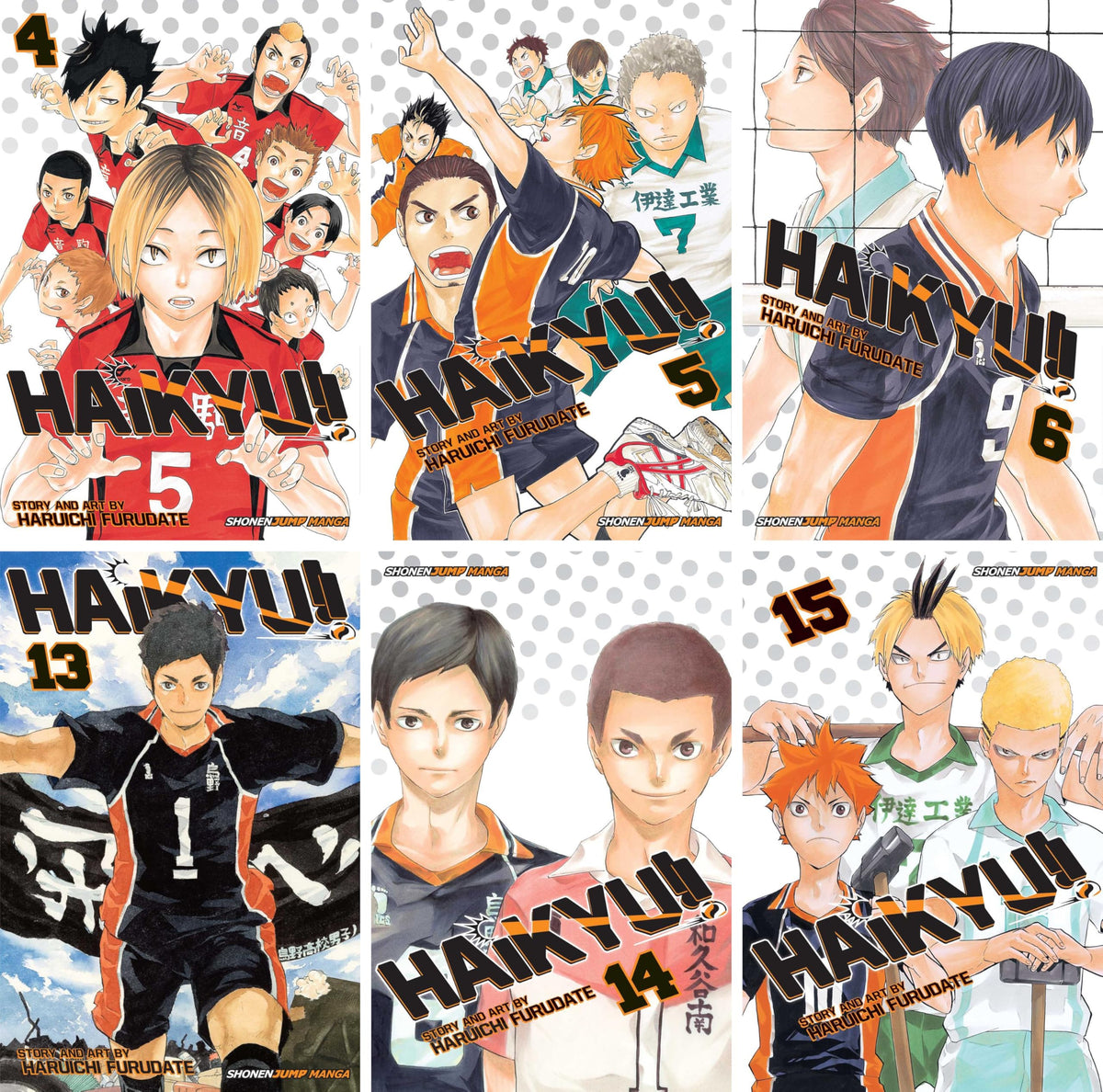 Haikyu!! Series, Complete (Vol. 1-45) Manga Set, by Haruichi Furudate (45 Books)