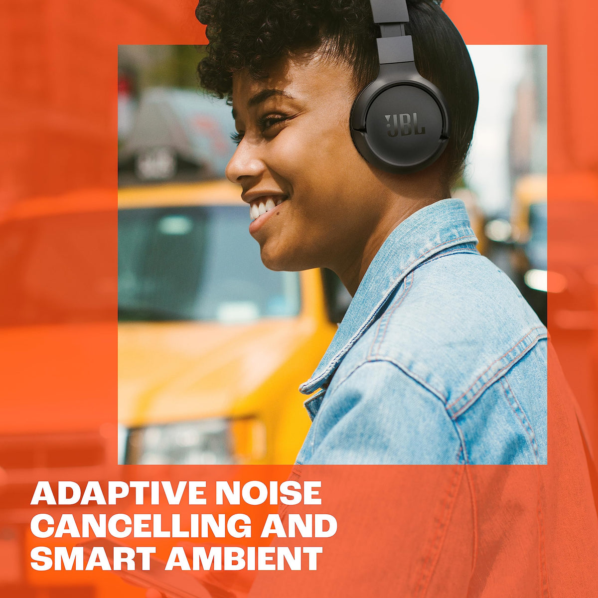 JBL Tune 670NC - Adaptive Noise Cancelling with Smart Ambient Wireless On-Ear Headphones